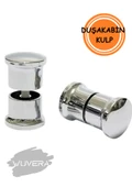 Wuvera 2 Kapılı Cam Duşakabin Topuz Yuvarlak Kulplar - Şık ve Dayanıklı Tasarım - 1