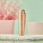 Isme Özel Hediyelik Clipper Çakmak Özel Kutulu Rose Gold - 1