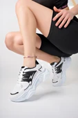 Albishoes Kadın Yazlık Fileli Yüksek Taban 5 CM Hafif Rahat Günlük Yürüyüş Kalın Taban Spor Ayakkabı - 1