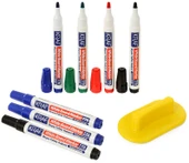 KRAF BEYAZ TAHTA KALEMI & SILGI SET 778G 8 LI - 1