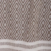 Buldan İşi Kolları Örten Pamuklu Tekli Koltuk Berjer Örtüsü 180x150 cm Pamuk Dokuma (Kahverengi) thumbnail 6