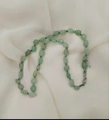 Kolye Çelik Dogaltaş Aventurin Kadın Kız Takı Gerdanlık Düğün Nişan - 4