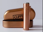 Isme Özel Hediyelik Clipper Çakmak Özel Kutulu Rose Gold - 9