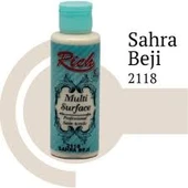 Rich Multi Surface Akrilik Boya 120ml 2118 Sahra Beji - 1