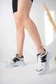 Albishoes Kadın Yazlık Fileli Yüksek Taban 5 CM Hafif Rahat Günlük Yürüyüş Kalın Taban Spor Ayakkabı - 3