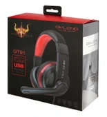 OV-GT91 Kulak Üstü Oyuncu Kulaklığı Pc Gamer Kablolu USB Jack - 3