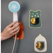 TİNEKE Yapışkanlı Hayvan Figürlü Hareketli Duş Başlığı Tutucu 1 Adet - 4