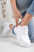 Albishoes Kadın Günlük Sneaker Yüksek Taban 6 CM Hafif Rahat Spor Ayakkabı Kadın Kalın Taban Sneaker - 2