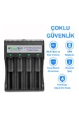 Greentech 3.7/4.2 Lityum İyon Pil Şarj Cihazı (Dört Yuvalı) / GT-BC05 - 4