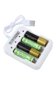 Greentech Pil Şarj Cihazı (Dört Yuvalı) - 1.2V Ni-Mh / Ni-Cd AA / AAA / GT-BC04 - 4
