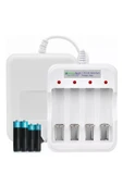 Greentech Pil Şarj Cihazı (Dört Yuvalı) - 1.2V Ni-Mh / Ni-Cd AA / AAA / GT-BC04 - 1