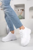 Albishoes Kadın Günlük Sneaker Yüksek Taban 6 CM Hafif Rahat Spor Ayakkabı Kadın Kalın Taban Sneaker - 3