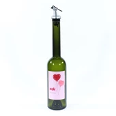 Sevgililer Günü Konseptli Sosluk Siyah 500 ml (Akıtıcılı) Kalp Balonlar - 1