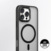Apple iPhone 16 Pro Kılıf M-safe Şarj Özellikli Cam Arka Yüzey TPU Youngkit Gemstone Serisi Kapak - 10