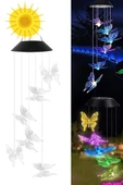 Greentech Güneş Enerjili Renk Geçişli Kristal Kelebek Aydınlatma / GT-SL08 - 1