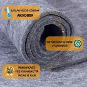 Beylini Halı Altı Keçesi Yalıtım ve Dolgu Keçesi Koruyucu Ses Isı Hava 5-6 mm Gri - 5