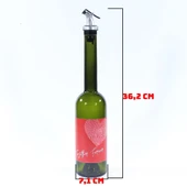 Sevgililer Günü Konseptli Sosluk Siyah 500 ml (Akıtıcılı) Together Forever - 3