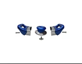 Tencere Tava Sahan Yan Kulp ve Kapak Kulpu Mavi 4 Set - 2