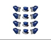 Tencere Tava Sahan Yan Kulp ve Kapak Kulpu Mavi 4 Set - 1