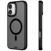 Apple iPhone 16 Kılıf M-safe Şarj Özellikli Cam Arka Yüzey TPU Youngkit Gemstone Serisi Kapak - 4