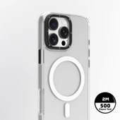 Apple iPhone 16 Pro Kılıf M-safe Şarj Özellikli Cam Arka Yüzey TPU Youngkit Gemstone Serisi Kapak - 6