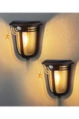 Greentech Güneş Enerjili Hareket Sensörlü, Cob Led Duvar Aplik / GT-SL18 - 11