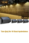 Greentech Güneş Enerjili 8 Renk Geçişli Duvar Aydınlatma (4 Adet) / GT-SL16 - 4