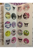 kuromi frozen toca boca boyama kitabı seti (boyama, sticker, arka kapak maske) - 5