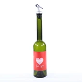 Sevgililer Günü Konseptli Sosluk Siyah 500 ml (Akıtıcılı) Love You - 1