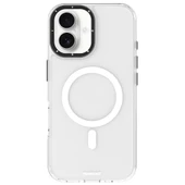Apple iPhone 16 Kılıf M-safe Şarj Özellikli Cam Arka Yüzey TPU Youngkit Gemstone Serisi Kapak - 5