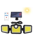 Greentech Güneş Enerjili Hareket Sensörlü, 3 Taraflı 171 Cob Led Aydınlatma / GT-SL15 - 1