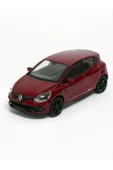 1:36 Ölçek Diecast Çek Bırak Metal Model Araba Kırmızı Renault Clio Rs thumbnail 2