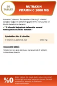 Nutraxin C Vitamin 1000 Mg - C Vitamini Deposu Zaman Salınımlı 30 Tablet - 2