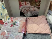 CEYLİN ÇİFT KİŞİLİK NEVRESİMLİ ÖRTÜ SETİ ROMANTİK GRİ PUDRA thumbnail 2