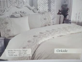 ORKİDE DELÜKS FRANSIZ ÇİFT KİŞİLİK NEVRESİM TAKIMI PUDRA - 1