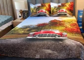 TÜRKİZ ÇİFT KİŞİLİK PAMUK SATEN NEVRESİM TAKIMI CARS - 3