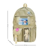 İlkokul Çantası 3'lü Takım Beslenme Çantası Kalemlik 42*30 Cm Anahtarlık ve Rozet Hediyeli thumbnail 2