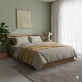 TAÇ TRİKO BATTANİYELİ NEVRESİM TAKIMI ÇİFT KİŞİLİK HARDAL thumbnail 1