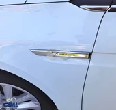 Renault Megane 4 Krom Yan Çamurluk 2 Parça 2016-2020 Model Arası Uyumlu P.Çelik thumbnail 3