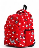 İlkokul Çantası 3'lü Takım Beslenme Çantası Kalemlik 42*30 Cm Kız Çocuk Okul Çantası Minie thumbnail 2