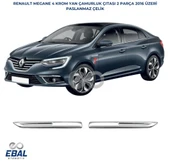 Renault Megane 4 Krom Yan Çamurluk 2 Parça 2016-2020 Model Arası Uyumlu P.Çelik thumbnail 1