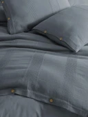 ŞAHESER ÇİFT KİŞİLİK BRUNO JAKARLI NEVRESİM TAKIMI MAVİ thumbnail 2