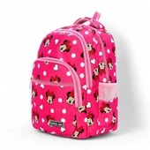 İlkokul Çantası 3'lü Takım Beslenme Çantası Kalemlik 42*30 Cm Kız Çocuk Okul Çantası Minie thumbnail 7