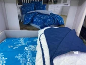 CEYLİN TEK KİŞİLİK NEVRESİMLİ ÖRTÜ SETİ GINATA MAVİ thumbnail 1