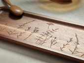 Porland Woodflower Akasya Sunum Tabağı 40 cm - 1