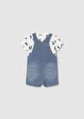 Mayoral Erkek Bebek Salopet Tshirt Takım - 3
