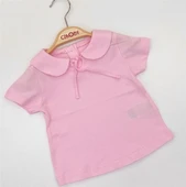 Çikoby Pembe Kız Bebek Yakalı Tshirt - 2
