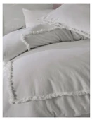 MAJOLİ MADDOX ÇİFT KİŞİLİK NEVRESİM TAKIMI DARK DOVE thumbnail 1