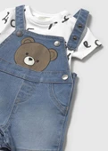 Mayoral Erkek Bebek Salopet Tshirt Takım - 4