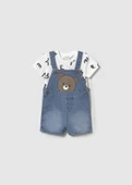 Mayoral Erkek Bebek Salopet Tshirt Takım - 2
